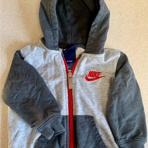 Nike hooded jacket 6-9 months